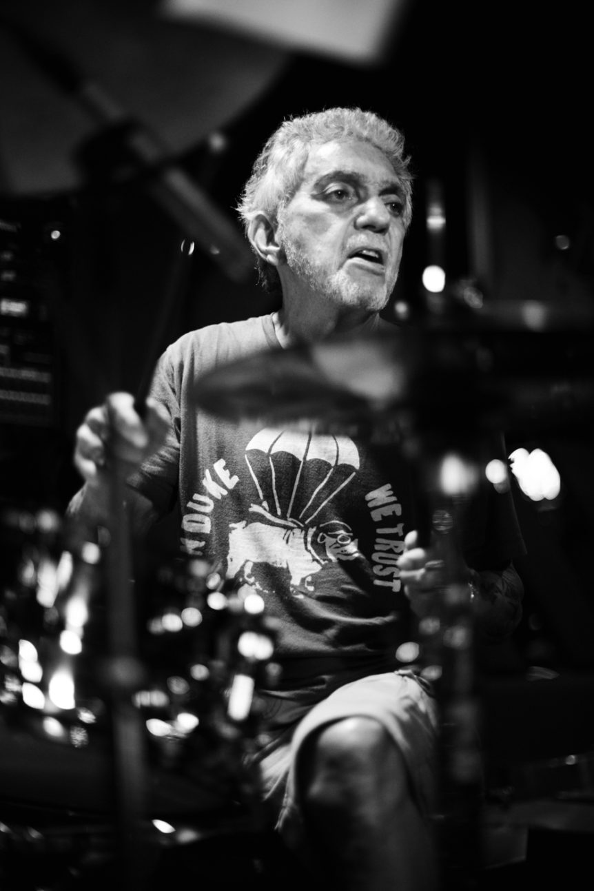 Steve Gadd, jazz drummer, in performance at the Blue Note, New York City